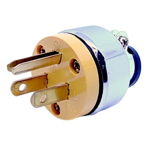 [4709] Clavija Industrial Metálica C/A Aterrizado