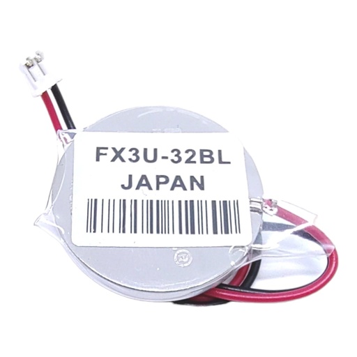 [4734] Pila Batería Litío Botón Mitsubishi Mod:FX3U-32BL 3v Conector Blanco