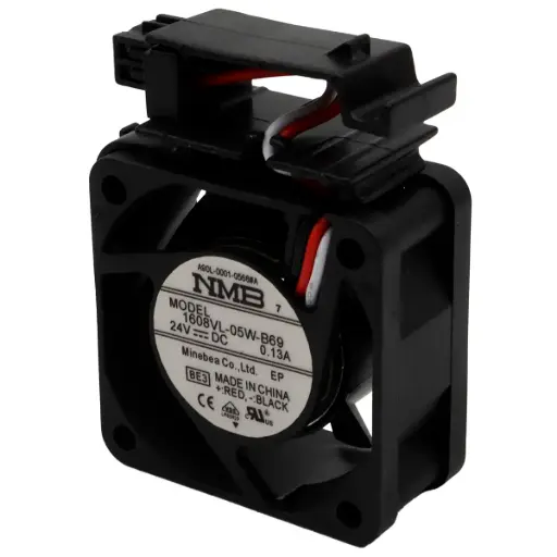[4768] Ventilador NMB 1608VL-05W-B69 A90L-0001-0566#A 24V 0.13A 3.12w 40mm x 40mm x 20mm Conector Negro con 3 pines