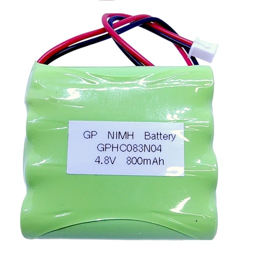 [4773] Pila Batería Recargable GPHC083N04 4.8V 800mAh Conector Blanco