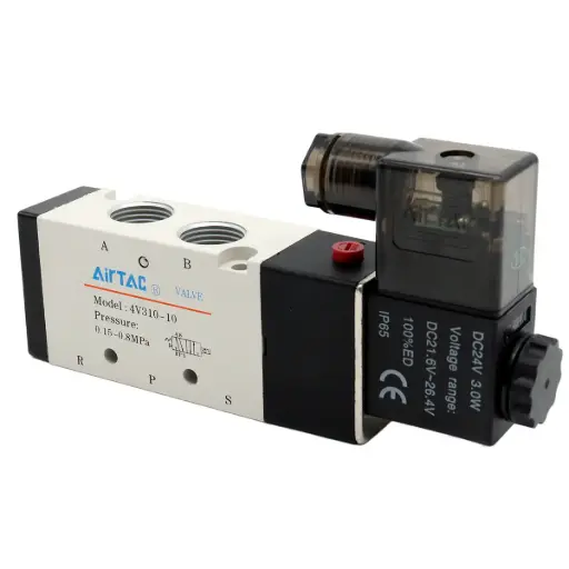 [4742] Válvula Neumática Airtac 4V310-10 24V DC 5 Vías 2 Posiciones