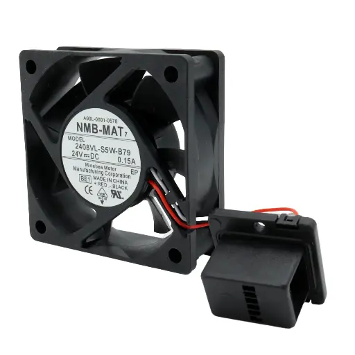 [4983] Ventilador NMB-MAT A90L-0001-0576 2408VL-S5W-B79 BE1 24V DC 0.15A 60mm x 60mm x 20mm Conector Negro