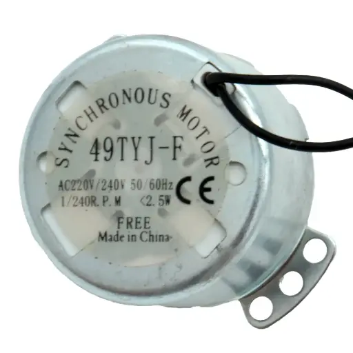 [4887] Motor Síncrono de Incubadora Volteo Automático 49TYJ-F 1/240 RPM Giro Lento 220VAC