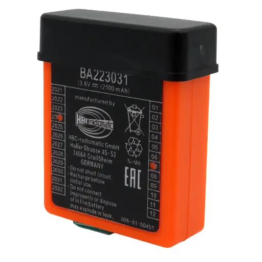 [5009] Pila Batería Recargable HBC RADIOMATIC  BA223031 3.6V 2100mAh Para 005-01-00437 NIMH FUB06N BRC058 Recargable