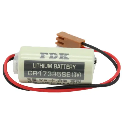 [5050] Pila Batería De Litio FDK FUJI 17335 R13B060003 CR17335SE 3V 1800mAh Conector Marrón