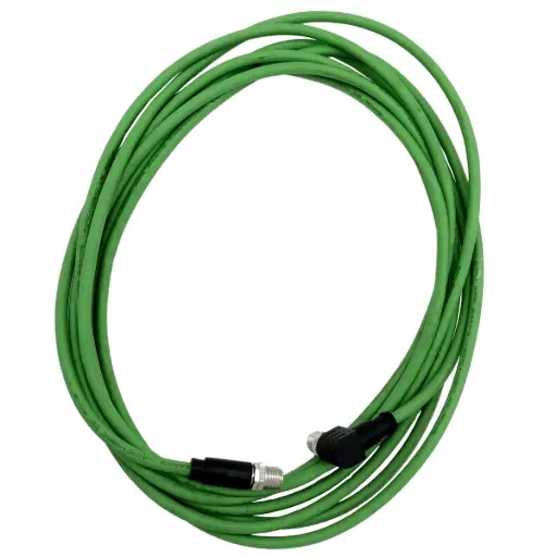 [5122] Cable M12 X-Code L 8 Pines Macho a M12 X-Code 8 Pines Macho 5M Recto Cat 6 Blindado