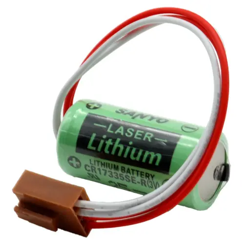 [5137] Pila Batería Sanyo 17335 CR17335SE-R  3V 1600mAh Conector Marrón 4 Pines