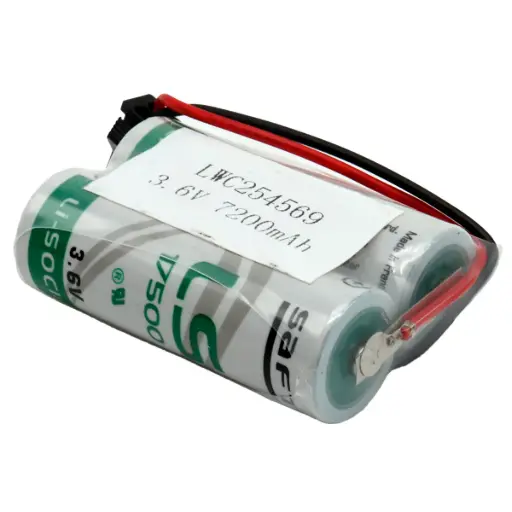 [5161] Pila Batería Saft 17500 LS17500 LWC254569 3.6V 7200mAh Conector Negro Tipo Arpón