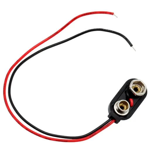[5202] Cable Portapila Adaptador Broche Batería 9V MP-1LN Sin Plug