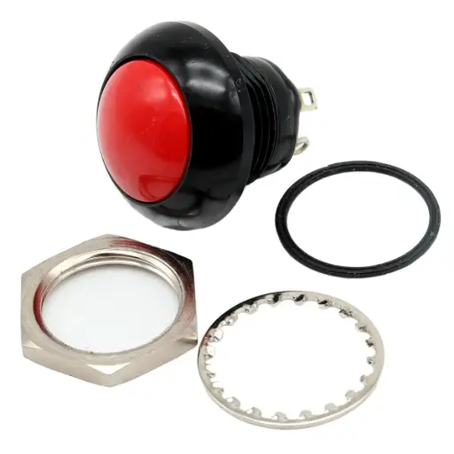 [5203] Interruptor Push Button CKN10325-ND NP8S3D203QE 32V 5A Rojo