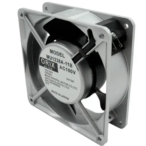 [5244] Ventilador Orix MU1238A-11B 100V AC 14/13W 120 x 120 x 39 mm 2 Pines Metálico