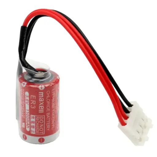 [5300] Pila Batería Maxell ER3 3.6V 1100mAh Conector Blanco 4 Pines