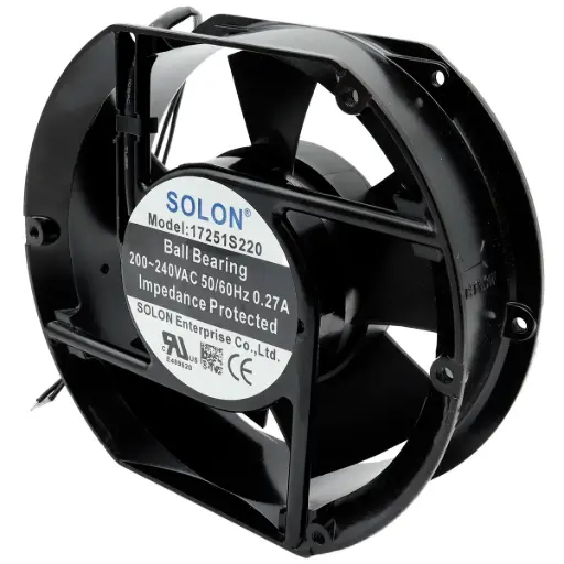 [5314] Ventilador Solon 17251S220 200V AC - 240V AC 50/60Hz 0.27A 152 mm 2 Cables