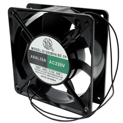 [5316] Ventilador G12038HA BT-7P 220V AC 60Hz 0.14A 24W 120 mm x 120 mm x 39 mm 2 Cables