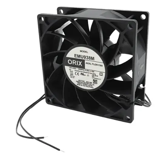 [5333] Ventilador Orix Fan EMU938M 100V AC - 240V AC 50/60Hz 0.08A 4.5W 92 mm x 92 mm x 35 mm 2 Cables
