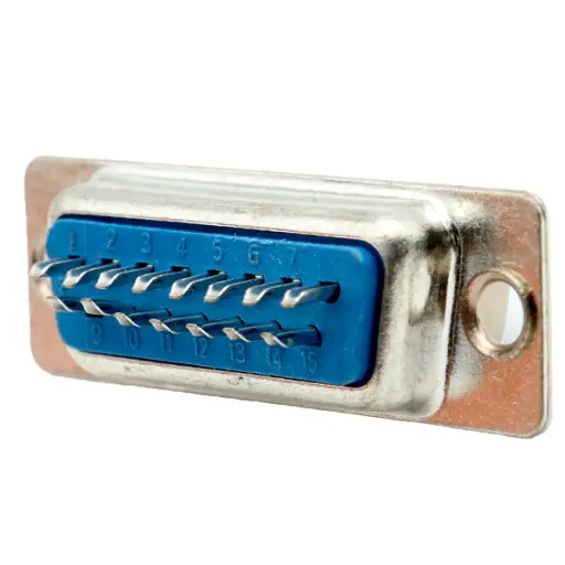 [5346] Conector DB15 Hembra 2 Hileras 15 Pines Para Soldar