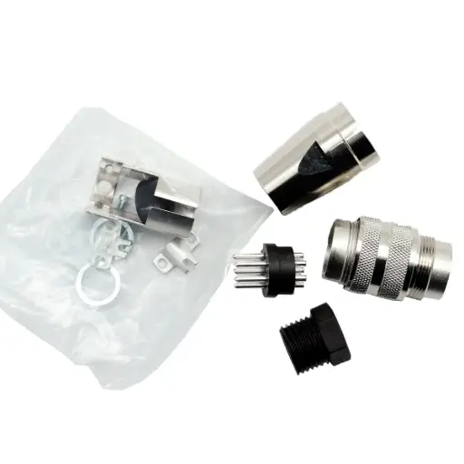 [5350] Conector Circular Din Stecker C091 31H007 100 2 Amphenol 7 Pines Macho Industrial Montaje en Cable Recto