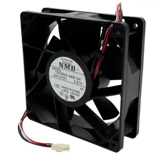 [5370] Ventilador NMB 12038VA-24M-GA 04 24V DC 0.61A 14.64W 120 mm x 120 mm x 38 mm Conector Blanco 4 Pines 4 Cables