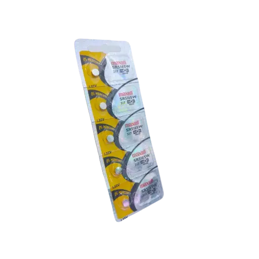 [5458] 5x Pila Batería Maxell SR516SW 1.55V 12.5mAh Tipo Botón Litio