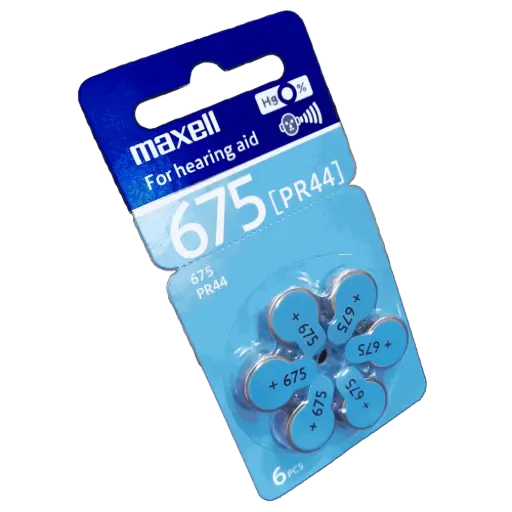 [5462] 6x Pila Batería Maxell PR44 1.45V Tipo Botón Litio