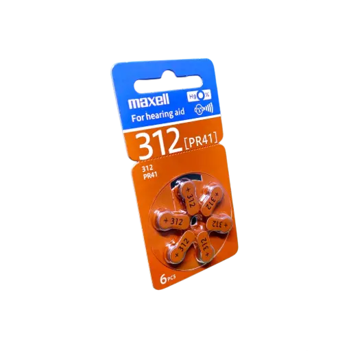 [5463] 6x Pila Batería Maxell PR41 1.45V Tipo Botón Litio