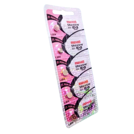 [5467] 5x Pila Batería Maxell SR616SW 1.55V 16mAh Tipo Botón Litio