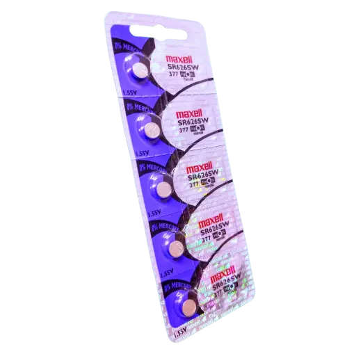 [5469] 5x Pila Batería Maxell SR626SW 1.55V 30mAh Tipo Botón Litio