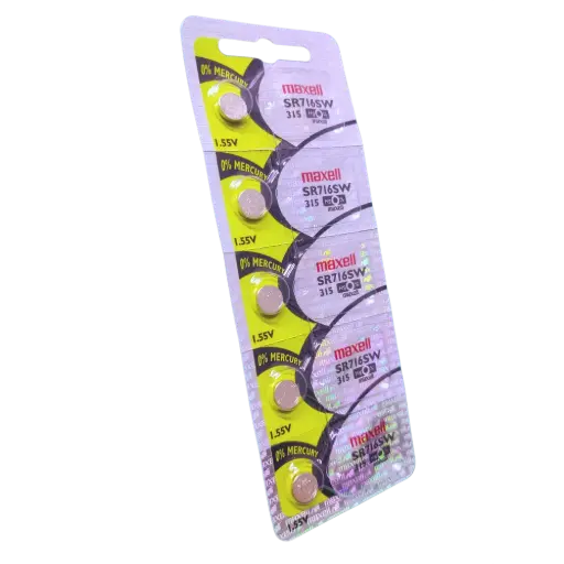 [5470] 5x Pila Batería Maxell SR716SW 1.55V 23mAh Tipo Botón Litio