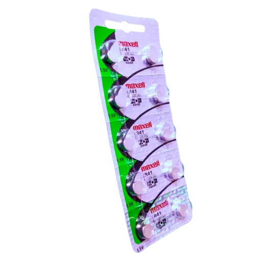 [5471] 10x Pila Batería Maxell LR41 1.5V 25mAh Tipo Botón Alcalina