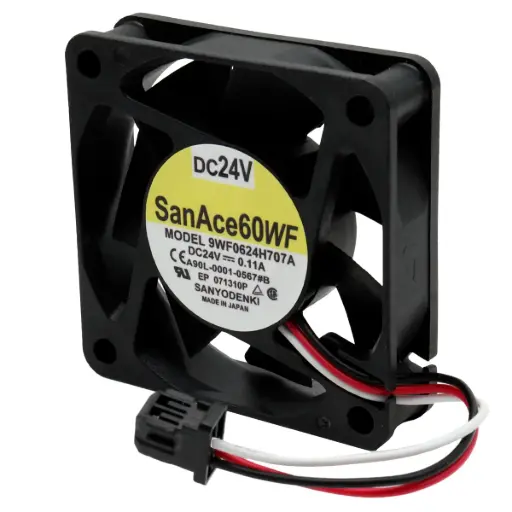[5522] Ventilador Sanyo Denki SanAce60WF 9WF0624H707A A90L-0001-0567#B 24V DC 0.11A 2.64W 60 mm x 60 mm x 15 mm Conector Negro 3 Pines 3 Cables