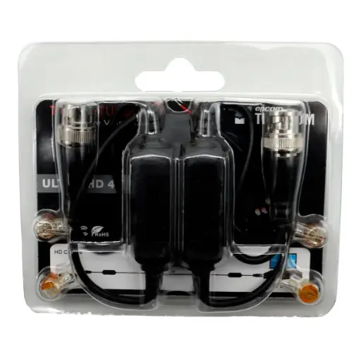 [5526] Kit Cable Transceptor Balun epcom Titanium TF101FTURBOEXT 4K HD-TVI 200M UTP 5e/6 Exterior 