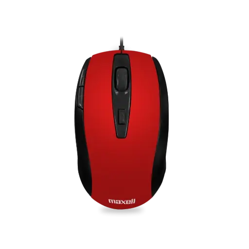 [5529] Mouse Ratón Óptico Maxell MOWR-105 5 Botones Rojo