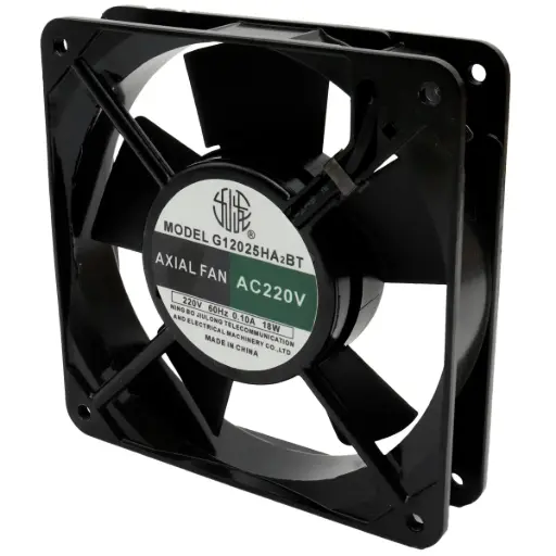 [5621] Ventilador Jiulong G12025HA2BT 220V AC 60Hz 0.10A 18W 120 mm x 120 mm x 26 mm 2 Pines