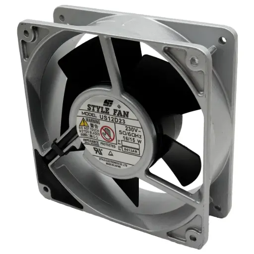 [5648] Ventilador Style Fan US12D23 230V AC 50/60Hz 16/15W 120 mm x 120 mm x 40 mm 2 Pines