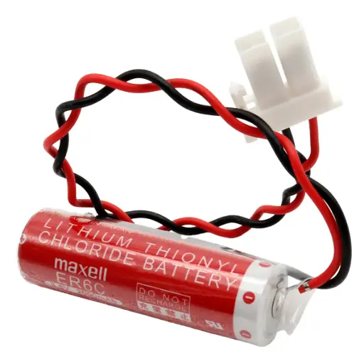 [5706] Pila Batería Maxell ER6C 3.6V 2000mAh Conector Blanco 2 Pines Grande
