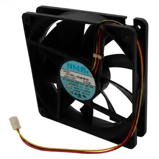 [5711] Ventilador NMB 4710KL-05W-B49 E00 24V DC 0.22A 5.28W 120 mm x 120 mm x 26 mm Conector Blanco 3 Pines 3 Cables