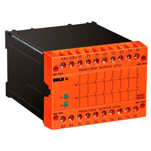 [5737] Modulo Extensión Relevador Relé Relay de Seguridad Dold Safemaster BN3081.63/61 24V AC/DC 7 NO 1 NC