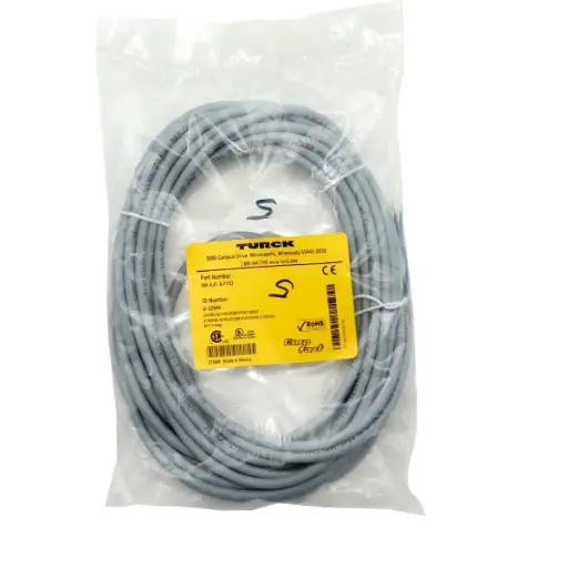 [5765] Cable Turck WK 4.4T-8-P7X2 U12584 30V 4A 8M 4 Conductores 1 Conector L M12