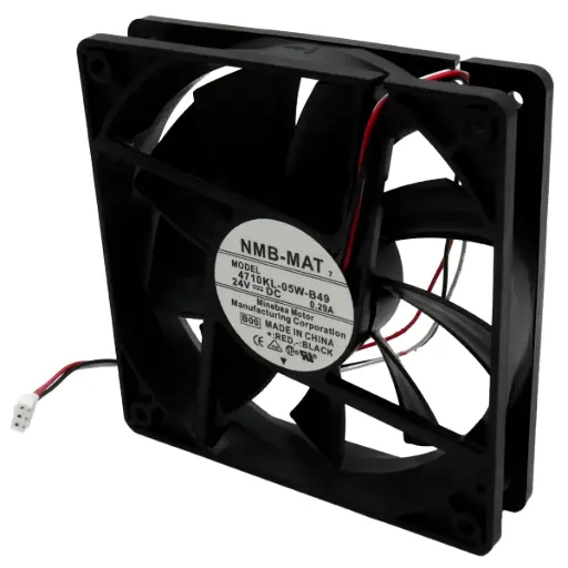 [5780] Ventilador NMB 4710KL-05W-B49 B00 24V DC 0.29A 6.96W 120 mm x 120 mm x 25 mm Conector Blanco 3 Pines 3 Cables